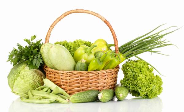 Зеленая диета для похудения. Набор продуктов.