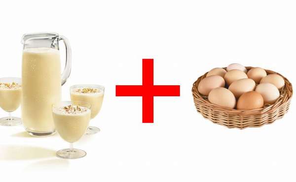 Яйца и протеиновый коктейль